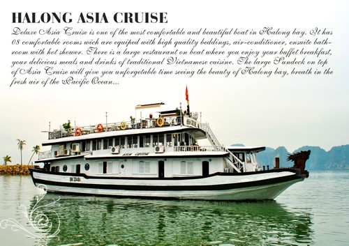 Asia cruise boat - Công Ty TNHH Dịch Vụ Du Lịch Diệp Trân